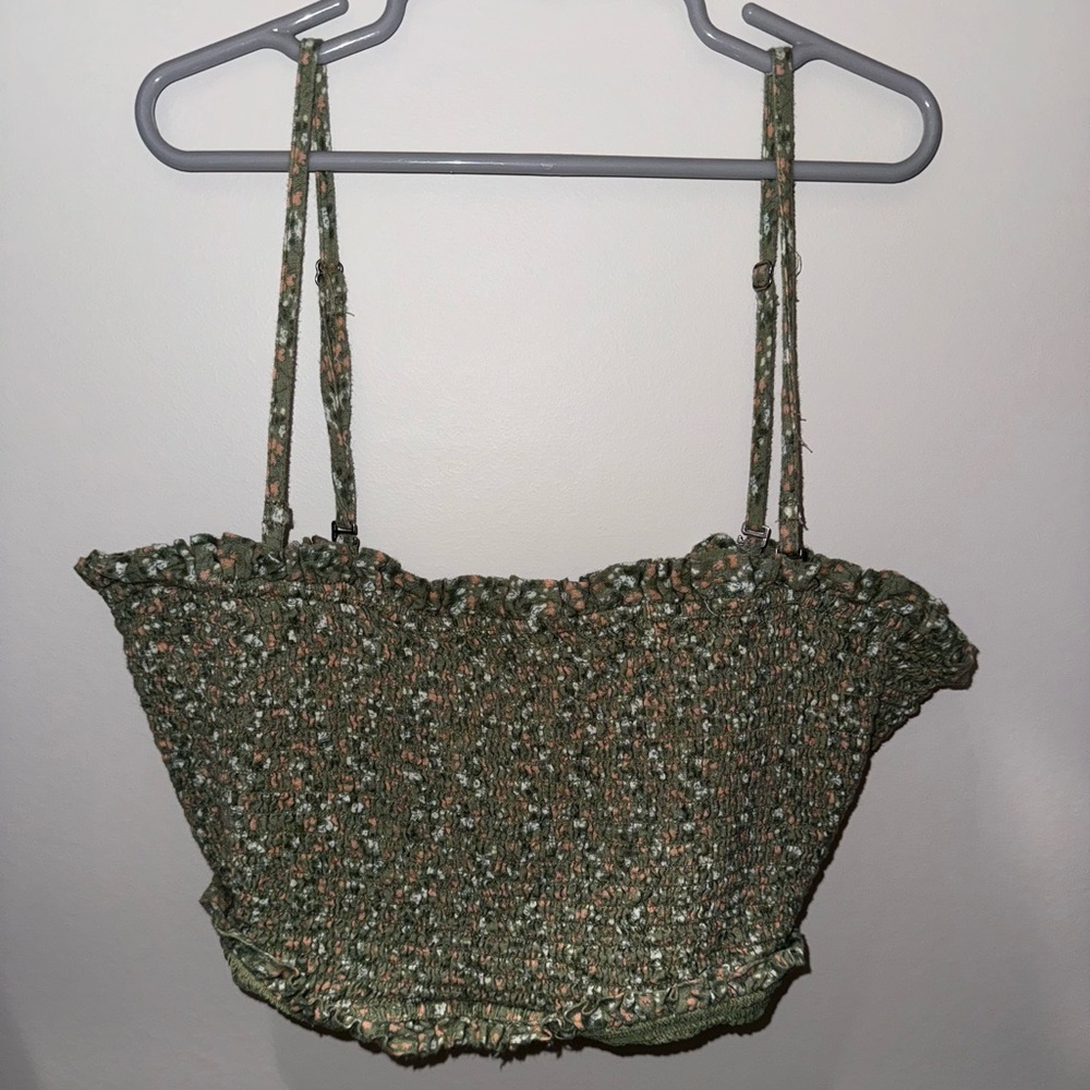 American eagle smocked tube top